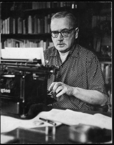 vestdijk aan typmachine